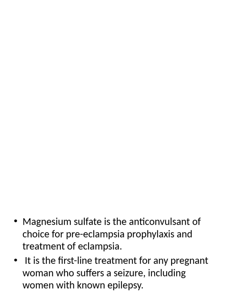 Magnesium Sulfate in Pregnancy Management | PDF | Diseases And ...