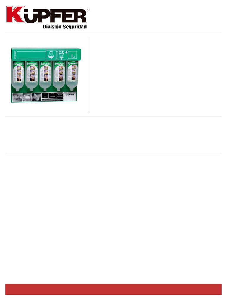 Kit Lavaojos Tobin 5 Litros para Emergencias | PDF