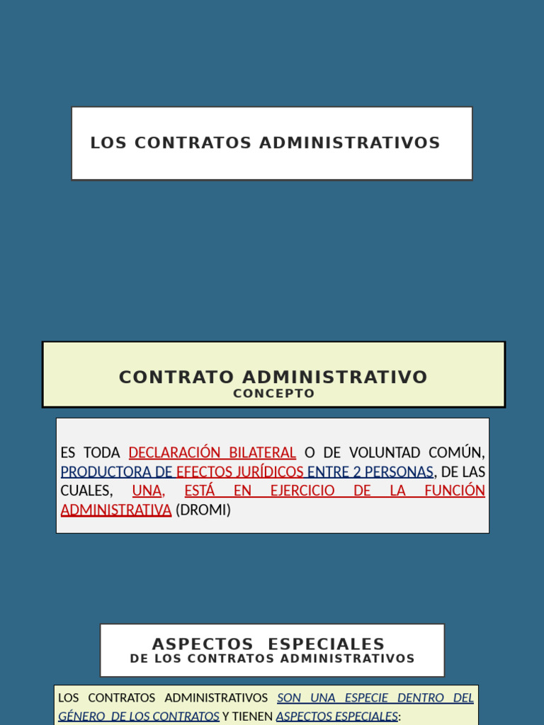 Contratos Administrativos: Conceptos y Tipos | PDF | Arbitraje | Estado ...