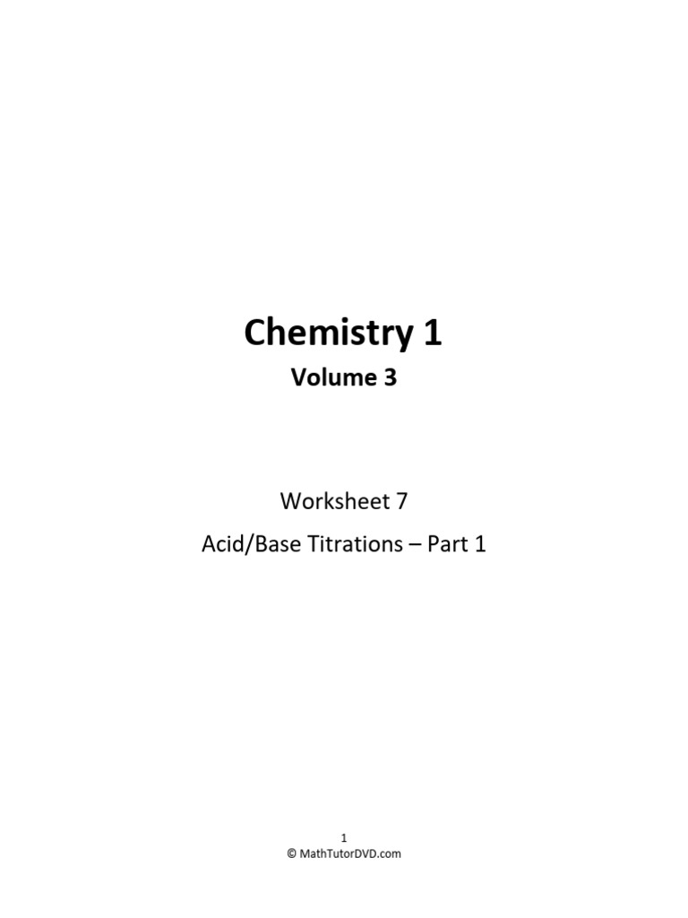 Chemistry+1+Tutor+ +Vol+3+ +Worksheet+7+ +Acid+Base+Titrations+ +Part+1 ...