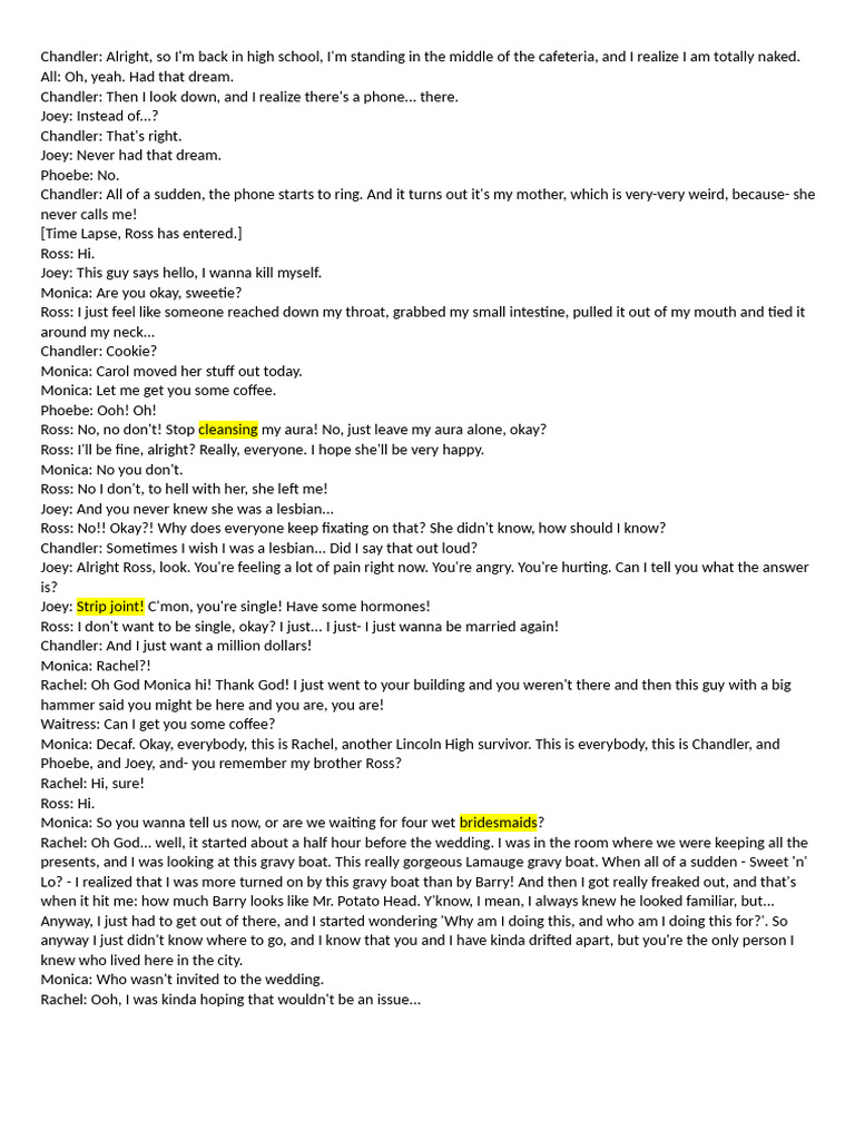 Text - Friends | PDF