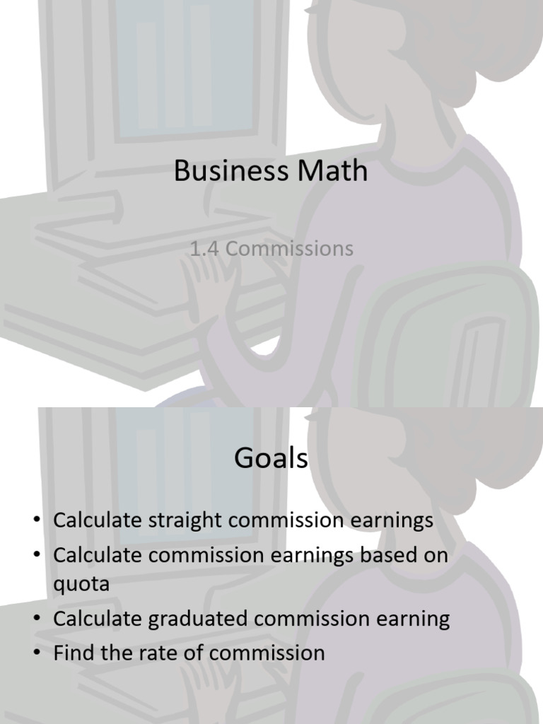 Bussiness Math Commision 1.2 | PDF