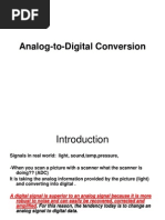 Analog-To-Digital Conversion Btech III