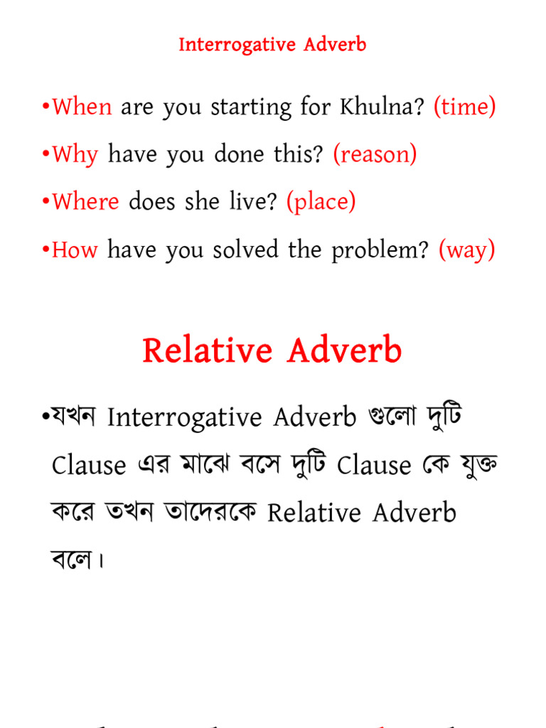 Types and Uses of Adverbs Explained | PDF | Adverb | Verb