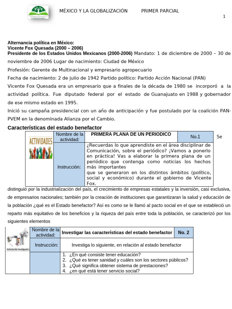 Alternancia política en México 2000-2024 | PDF | Enrique Peña Nieto ...