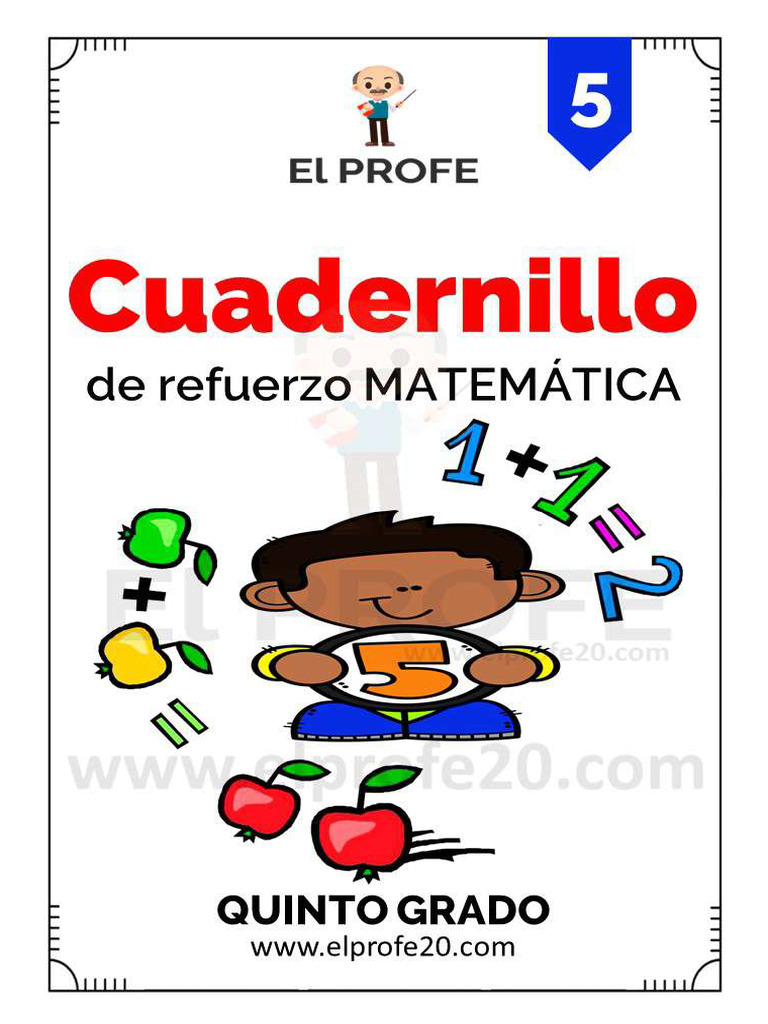 Cuadernillo de Trabajo de Matematicas Quinto Grado Elprofe20 (0 ...