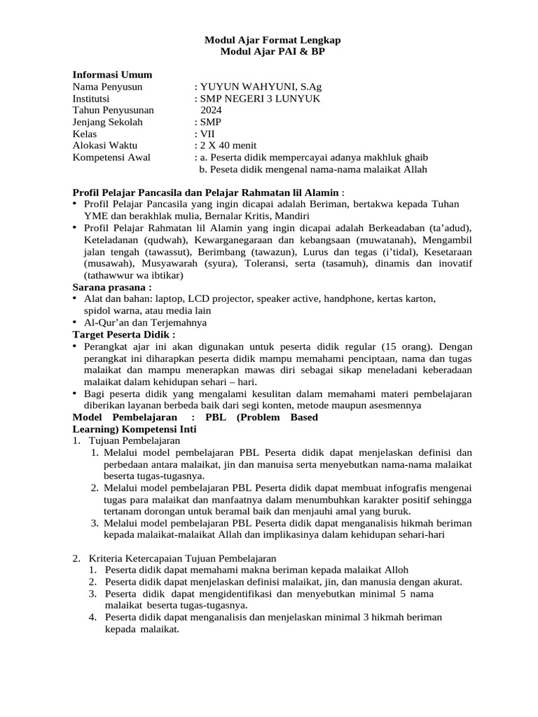 RPP Ukin | PDF