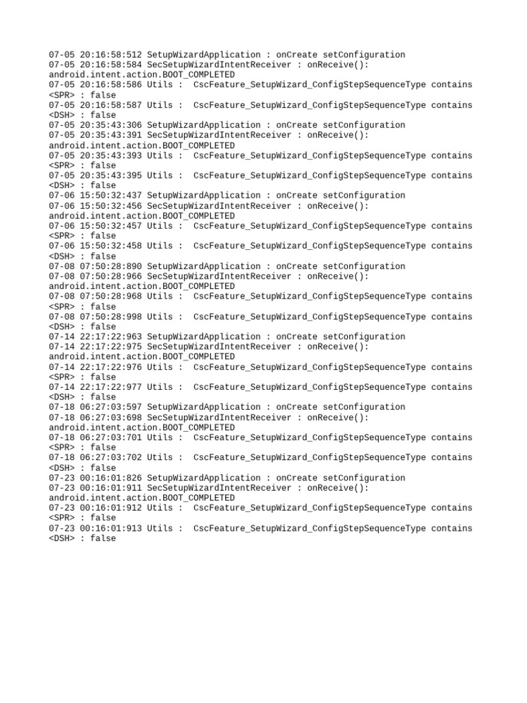 Setup Wizard Application Logs Analysis | PDF