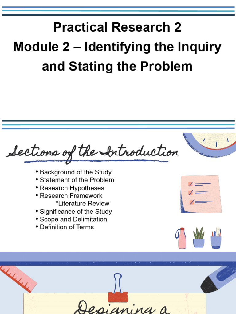 Research Inquiry and Problem Statement Guide | PDF | Cognition ...