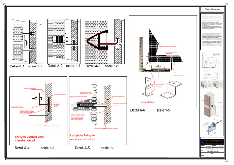 Marble Cladding Fixing Details | PDF | Building Materials | Mechanical ...