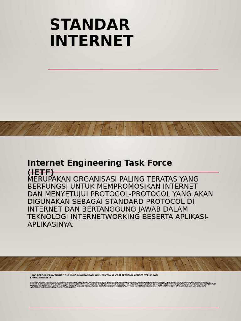 Organisasi Standar Internet dan Tugasnya | PDF