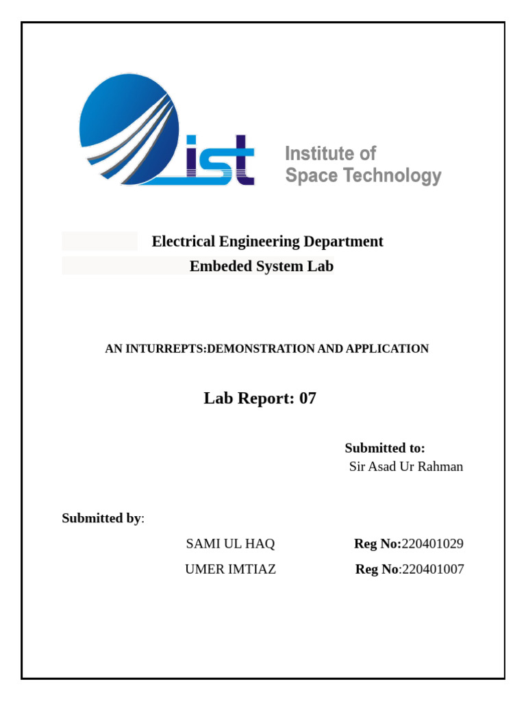 PIC Microcontroller Interrupt Lab Report | PDF | Embedded System ...