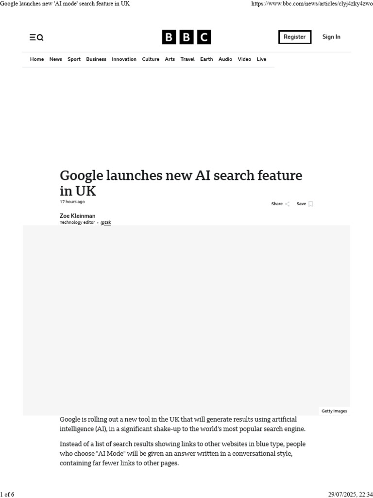 Google Unveils AI Search Feature in UK | PDF | Artificial Intelligence ...