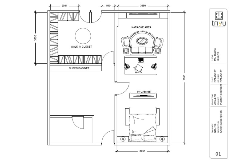Master Bedroom WIC Layout Design | PDF