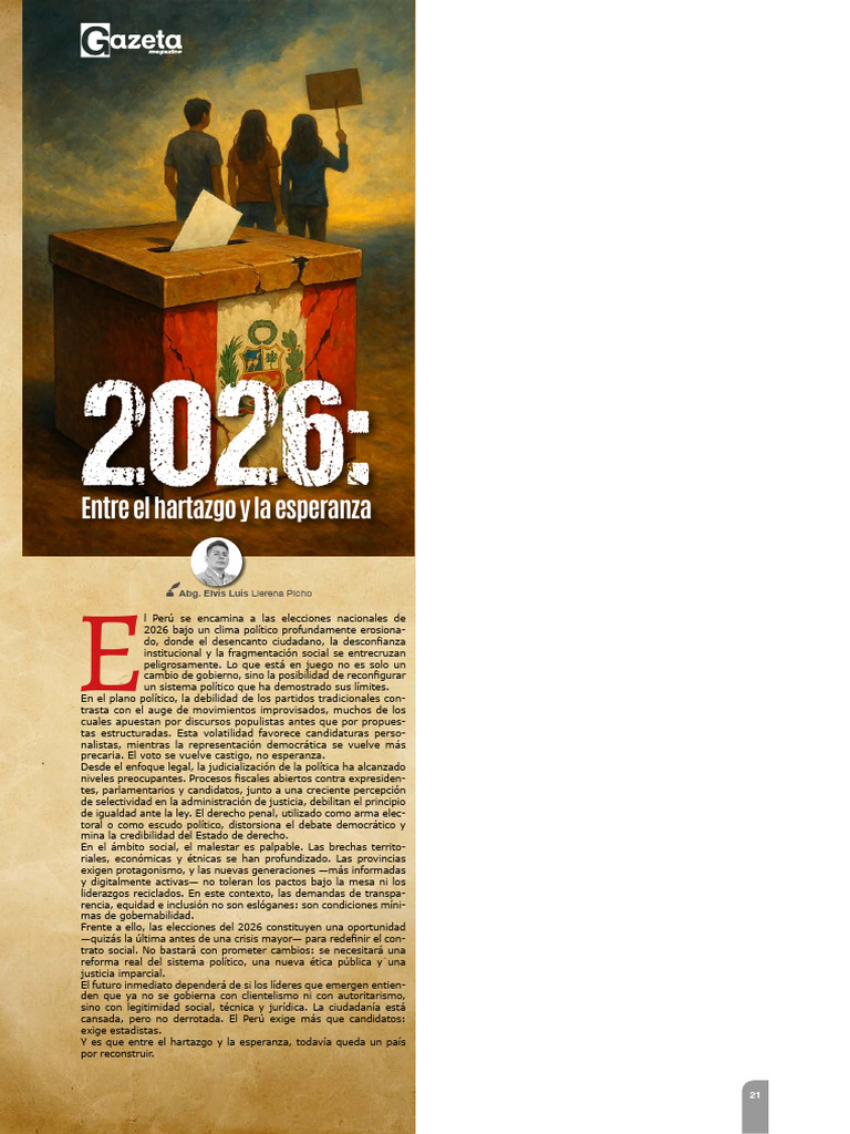 Hartazgo y Esperanza. Elvis Media Pag | PDF | Democracia | Ideologías ...