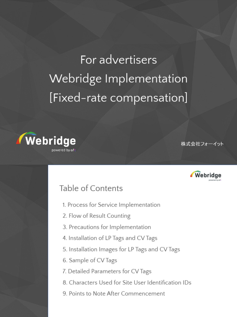 Tag - Webridge Implementation | PDF | Http Cookie | Computer Programming