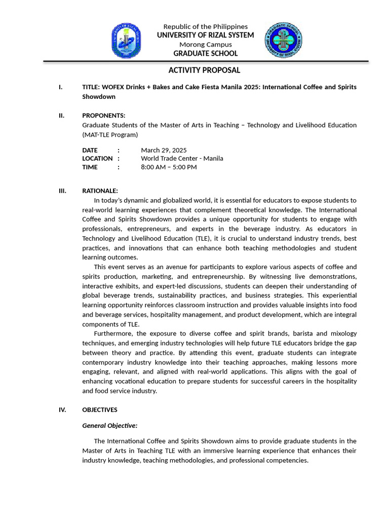 Activity Proposal Tle 207 | PDF | Entrepreneurship | Strategic Management
