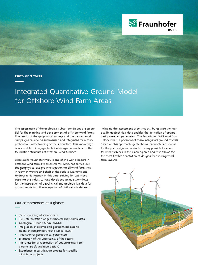 Offshore Wind Farm Ground Modeling | PDF | Geotechnical Engineering ...