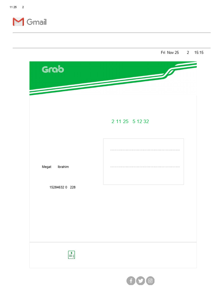 grabcar e-receipt | PDF