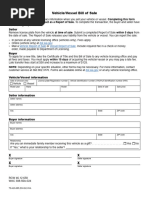 MR9 Vehicle Ownership Transfer Form | PDF | Prices | License