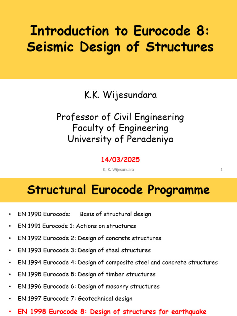 Eurocode 8: Seismic Design Guide | PDF | Strength Of Materials ...