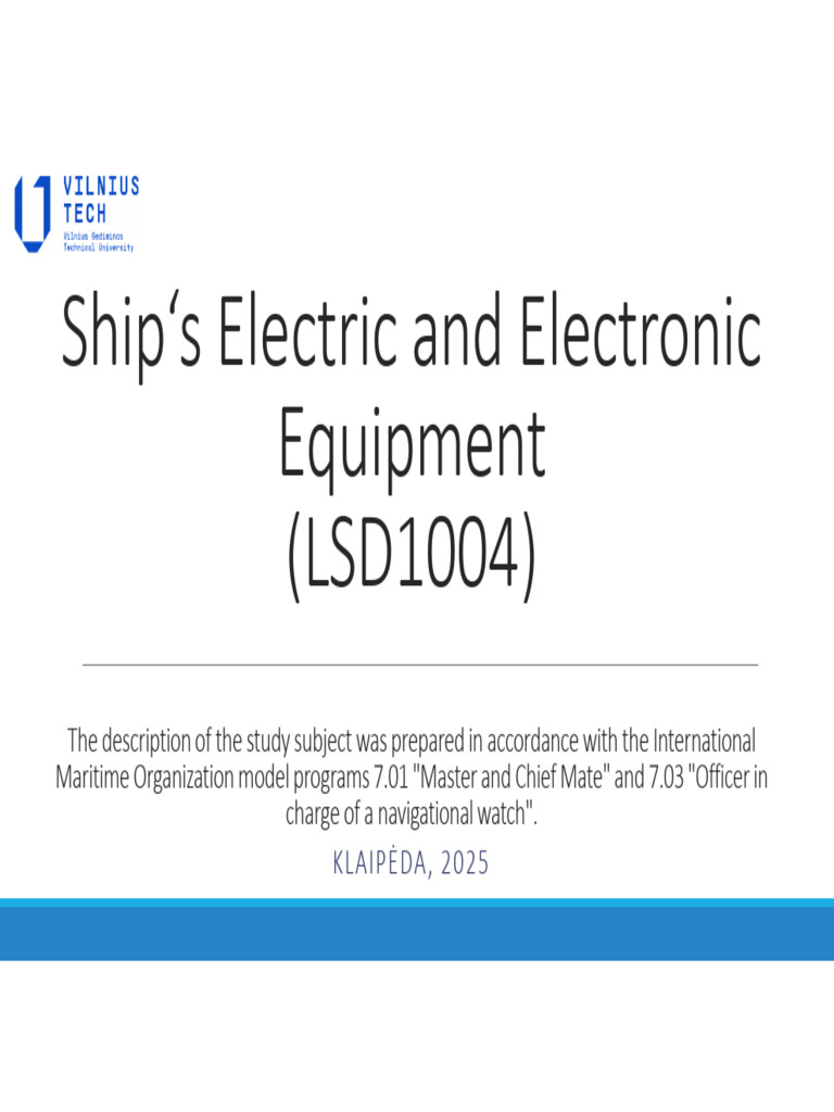 Ship Electrical Distribution Overview | PDF | Marine Propulsion ...
