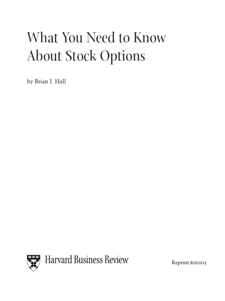 Understanding Stock Options for Executives | PDF | Option (Finance ...