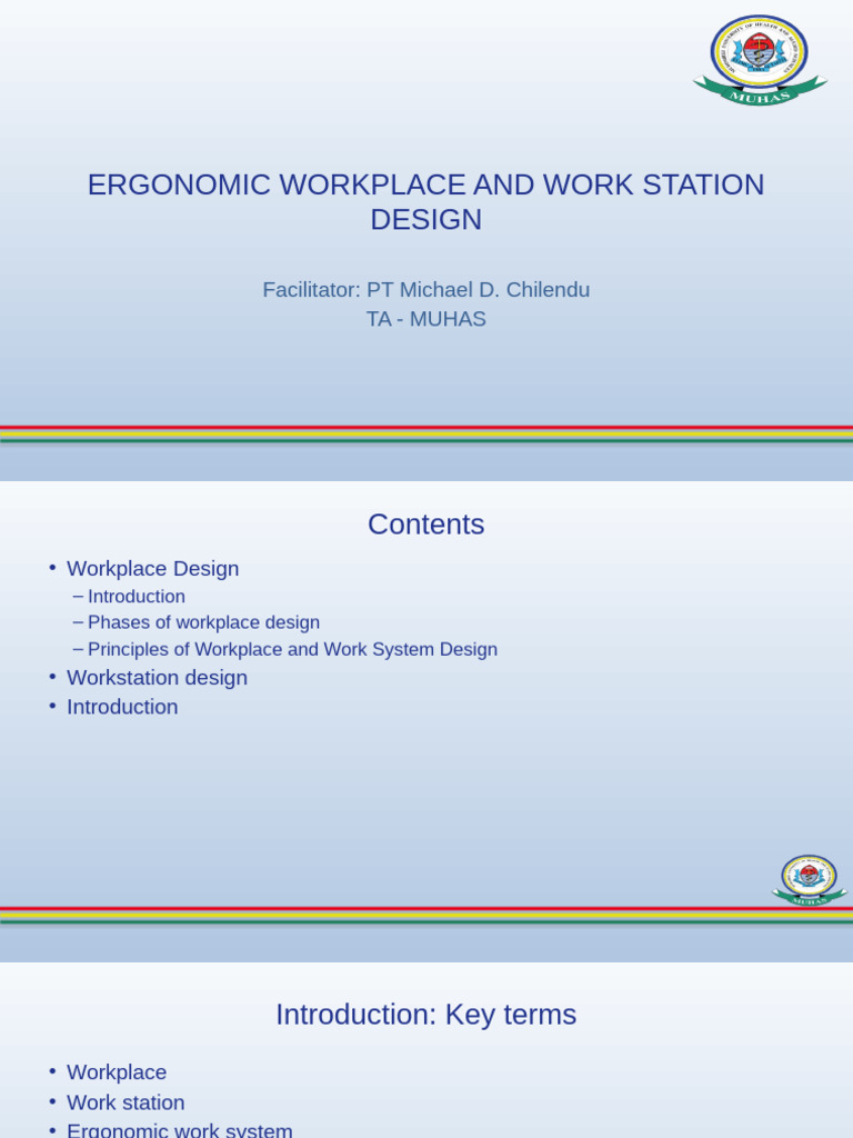 Ergonomic Workplace Design Principles | PDF