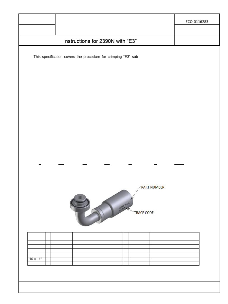 Parkrimp II Crimp Instructions for E3 Fittings | PDF | Mechanical ...