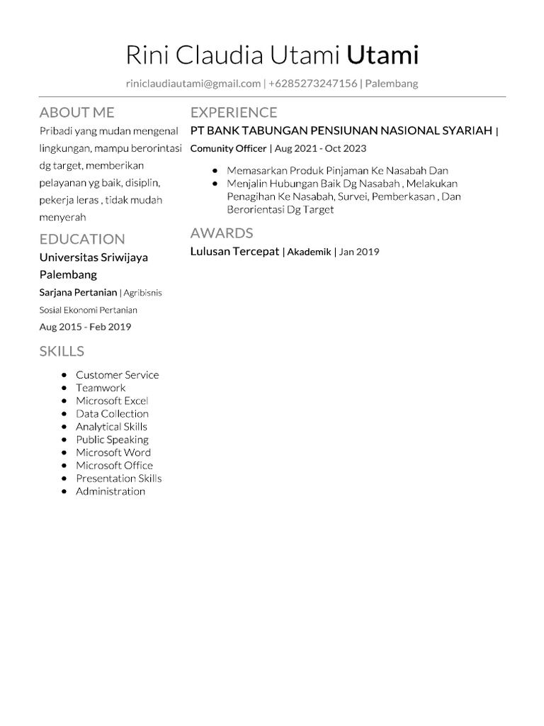 RiniClaudia Utami | PDF