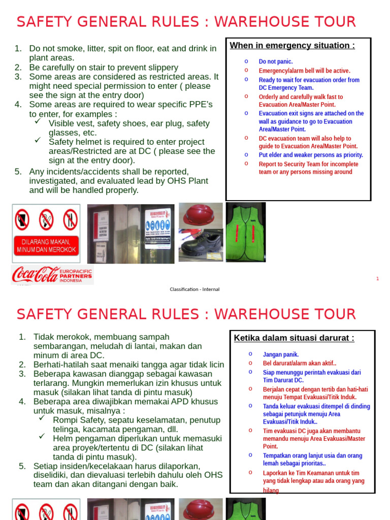 Safety Induction Modified Logistics (1) | PDF