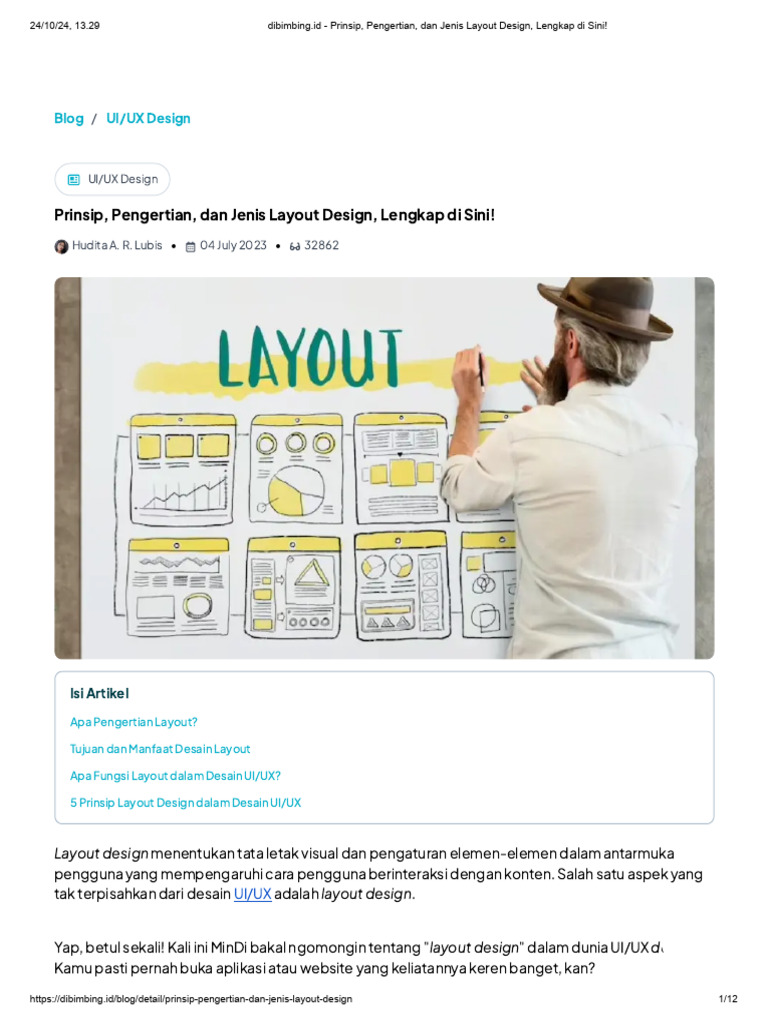 Prinsip dan Jenis Layout Design UI/UX | PDF