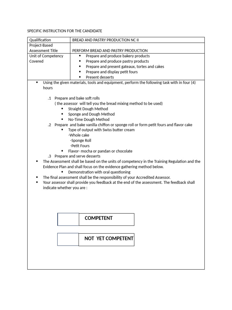 Specific Instruction For The Candidates | PDF