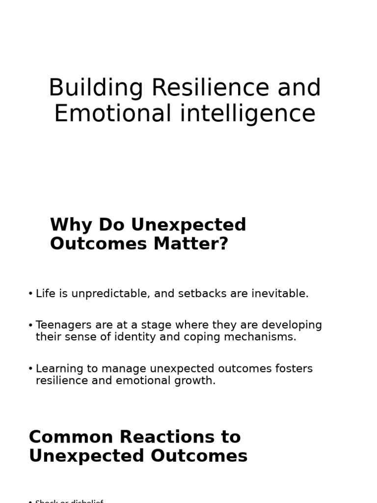 Resilience and Emotional Intelligence in Teens | PDF
