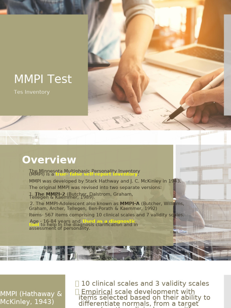 Overview of the MMPI Personality Test | PDF | Behavioural Sciences ...