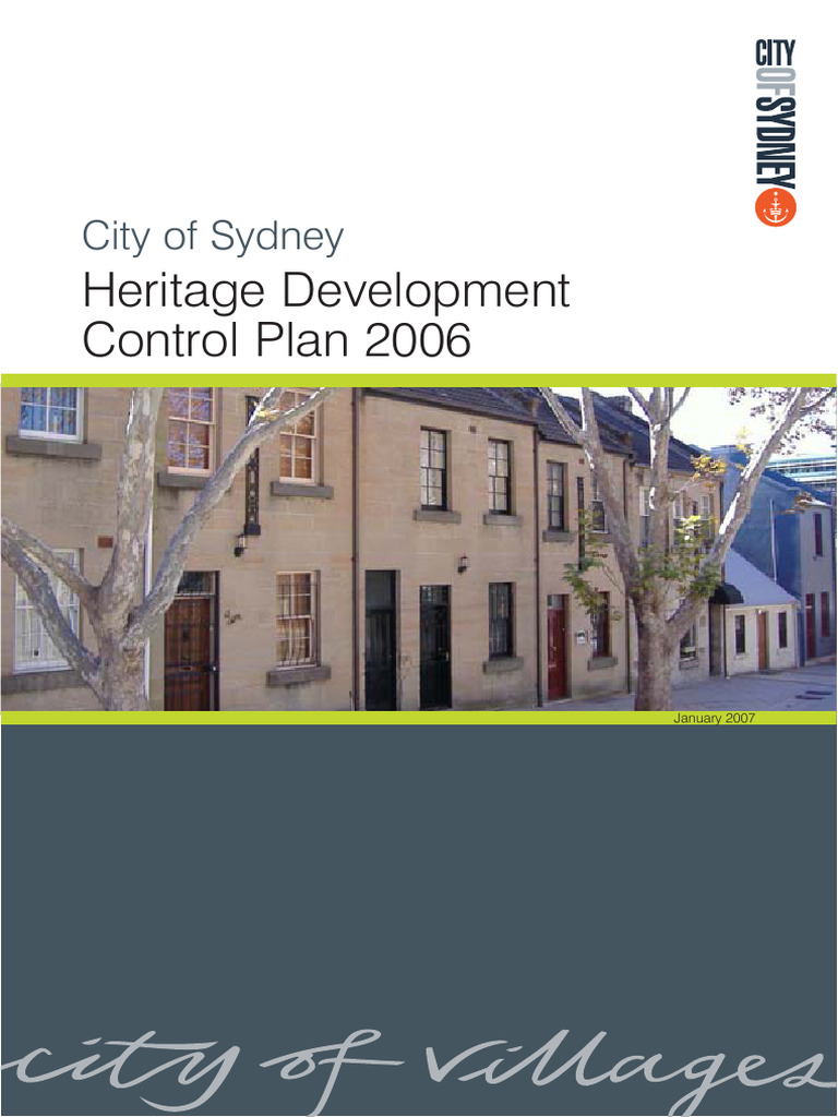 Heritage Development Control Plan 2006 | PDF