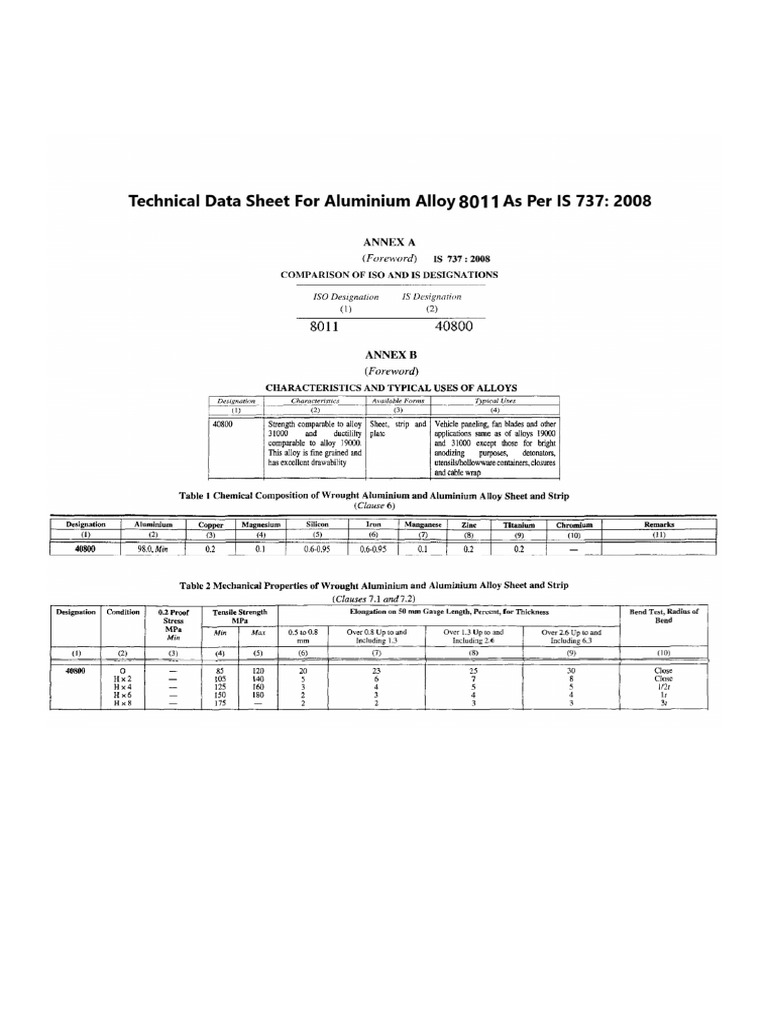 Data Sheet 8011 | PDF