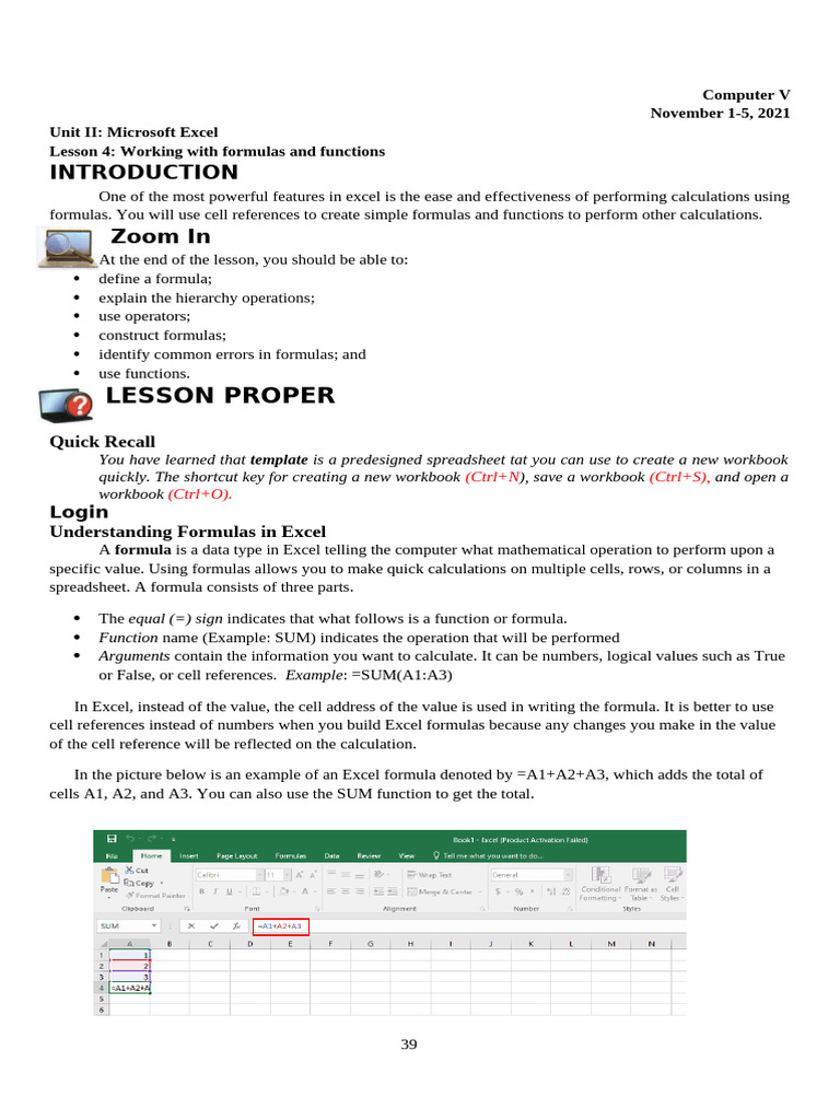 Mastering Excel Formulas and Functions | PDF | Formula | Microsoft Excel