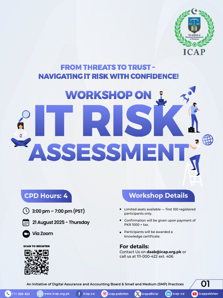 ICAP Webinar Brochure - IT Risk Assessment | PDF | Risk | Risk Management