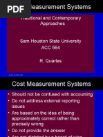 COST MEASUREMENT SYSTEM