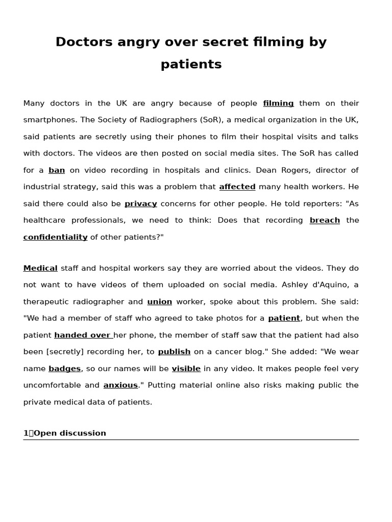 Doctors Protest Secret Patient Filming PDF Patient Health Care(02)