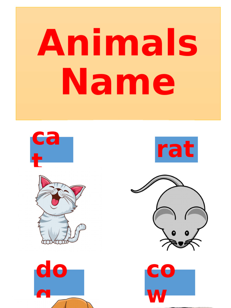 Animals Name | PDF