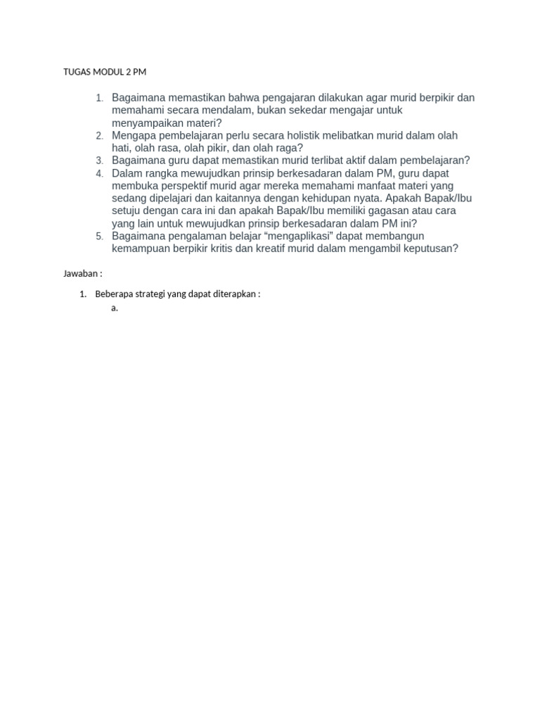Tugas Modul 2 PM | PDF