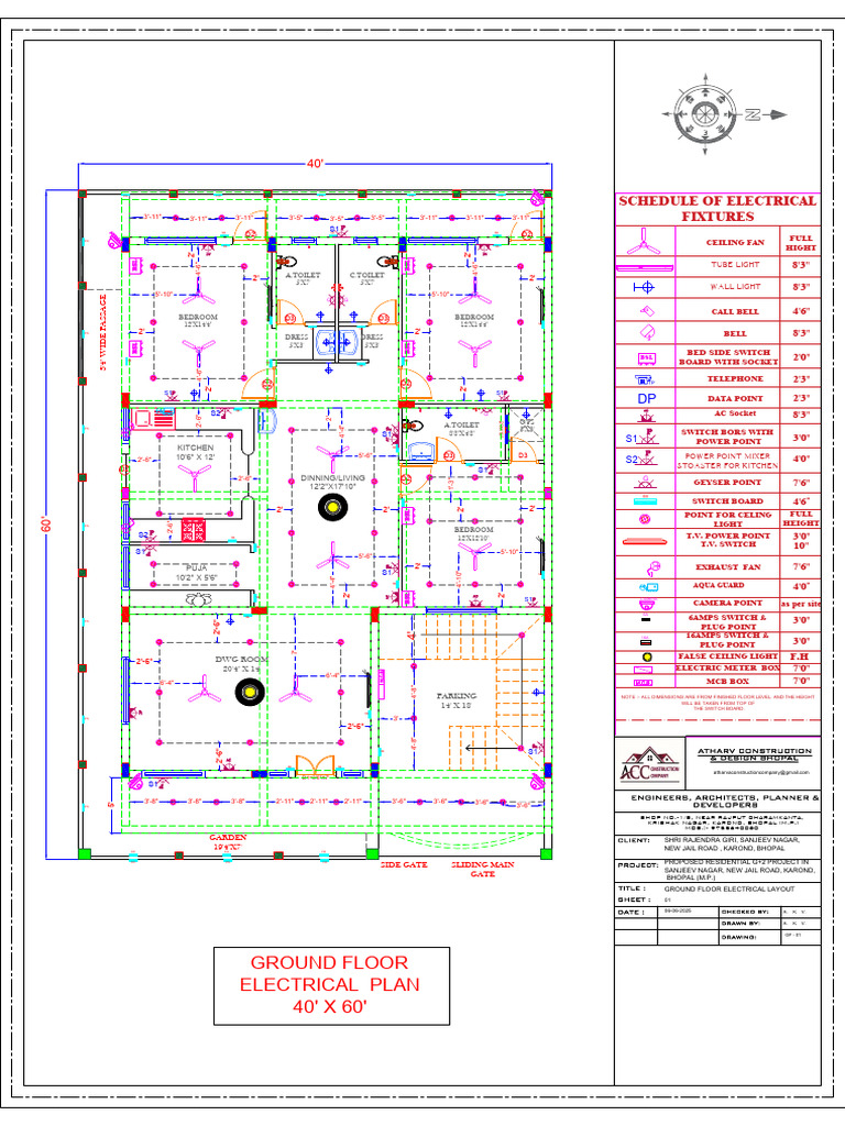 Ground Floor Electrical Layout Plan | PDF