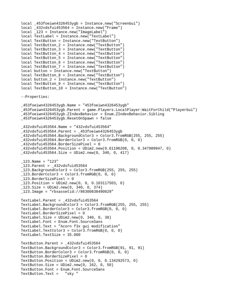 Acorn f3x Gui | PDF