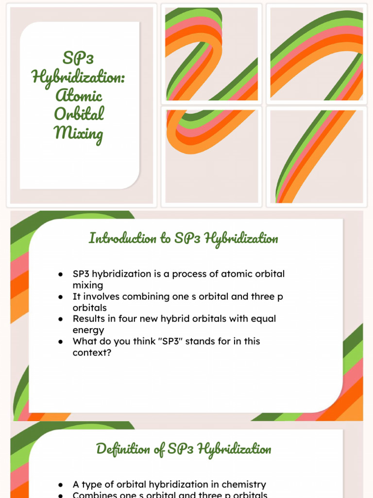 Understanding SP3 Hybridization Basics | PDF | Chemical Polarity ...