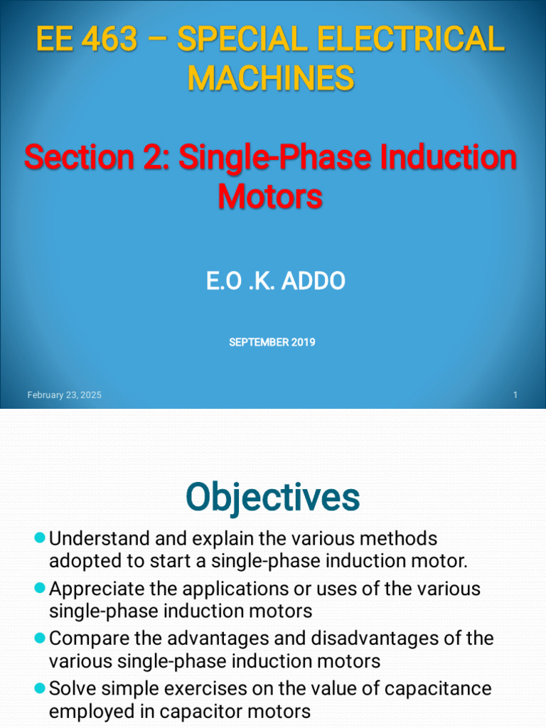 Types of Single-Phase Induction Motors | PDF | Electric Motor | Capacitor