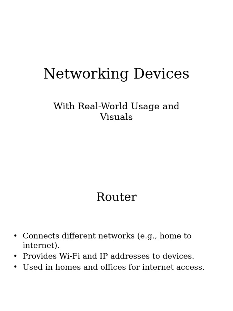Essential Networking Devices Explained | PDF