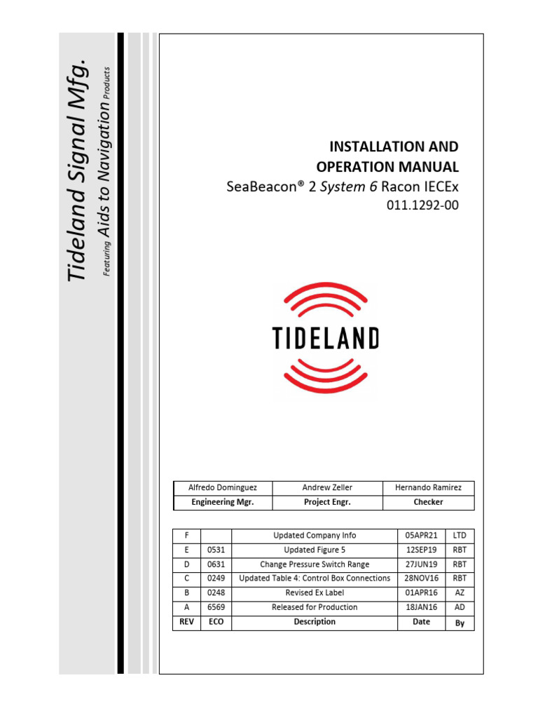 SeaBeacon® 2 Racon Manual Guide | PDF | Radar | Electronics