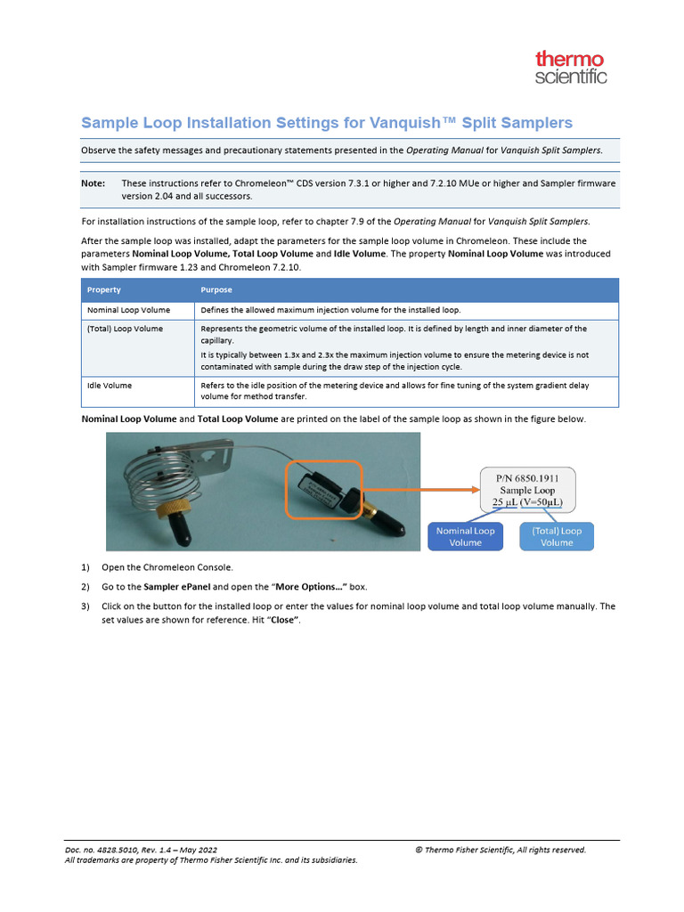 Sample Loop Settings for VF-A10-A-02 | PDF | Computing